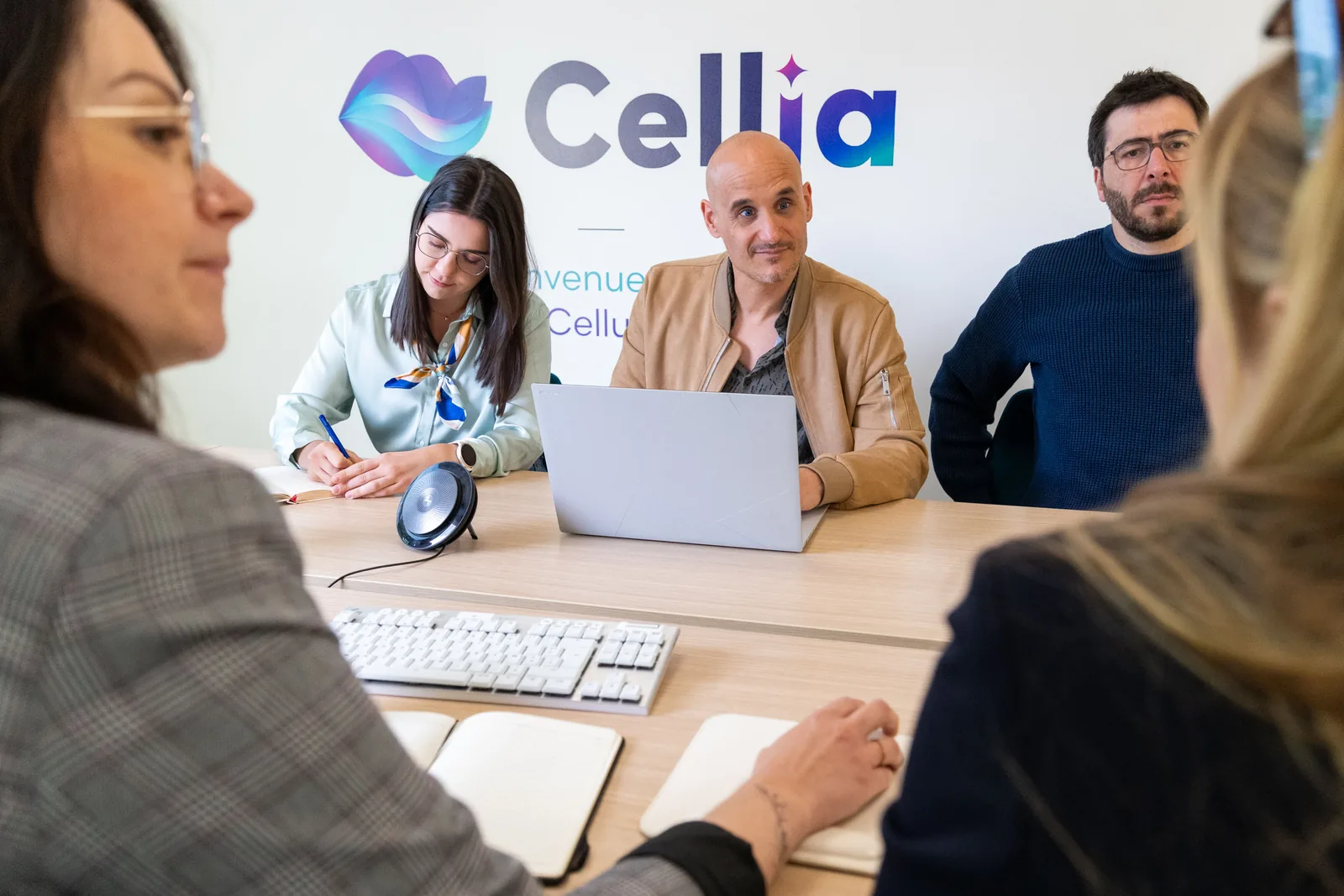 Réunion de travail de l’équipe BWA dans l’espace Cellia