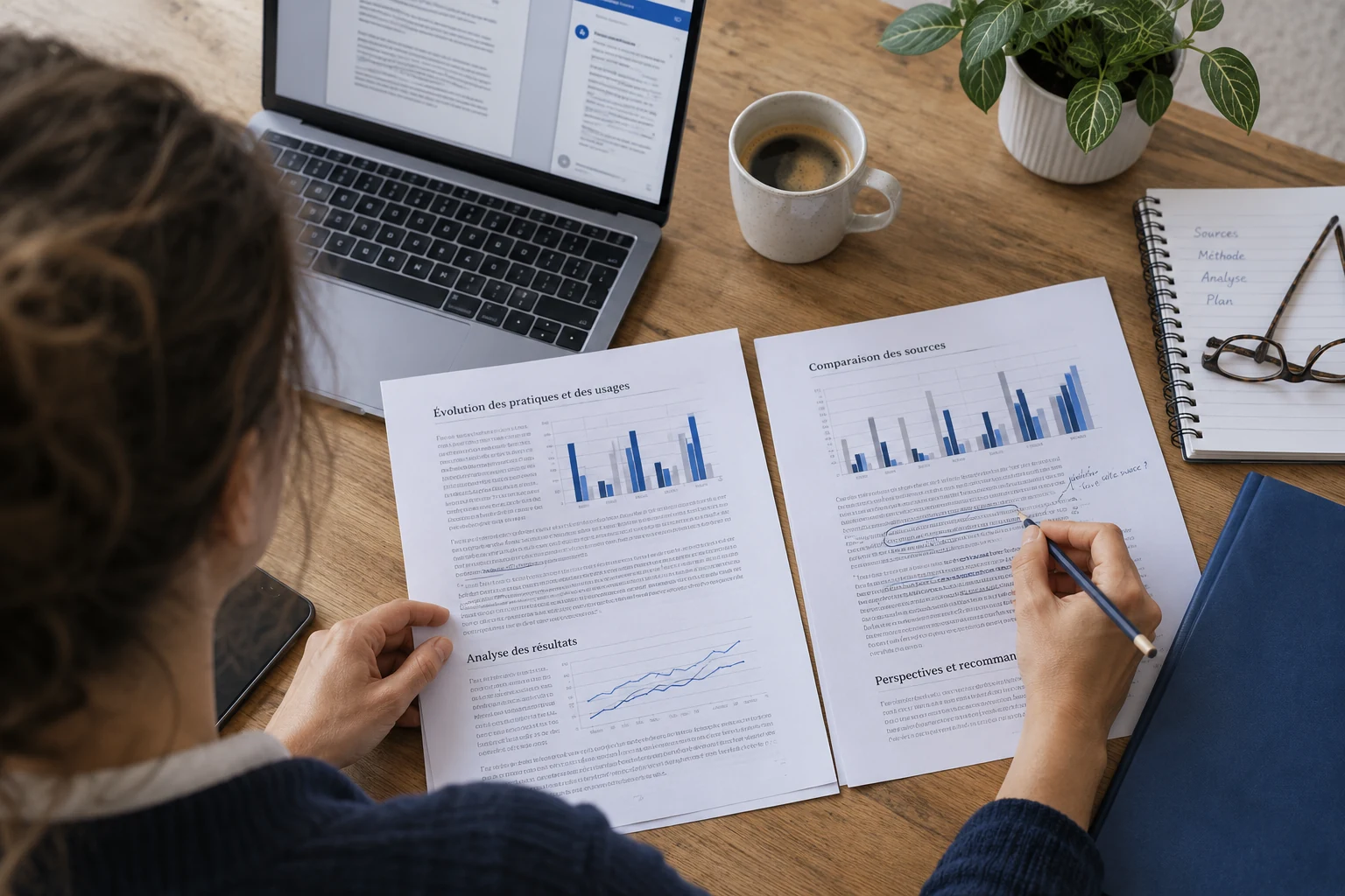 Illustration : comparer des documents et vérifier les sources d’une analyse