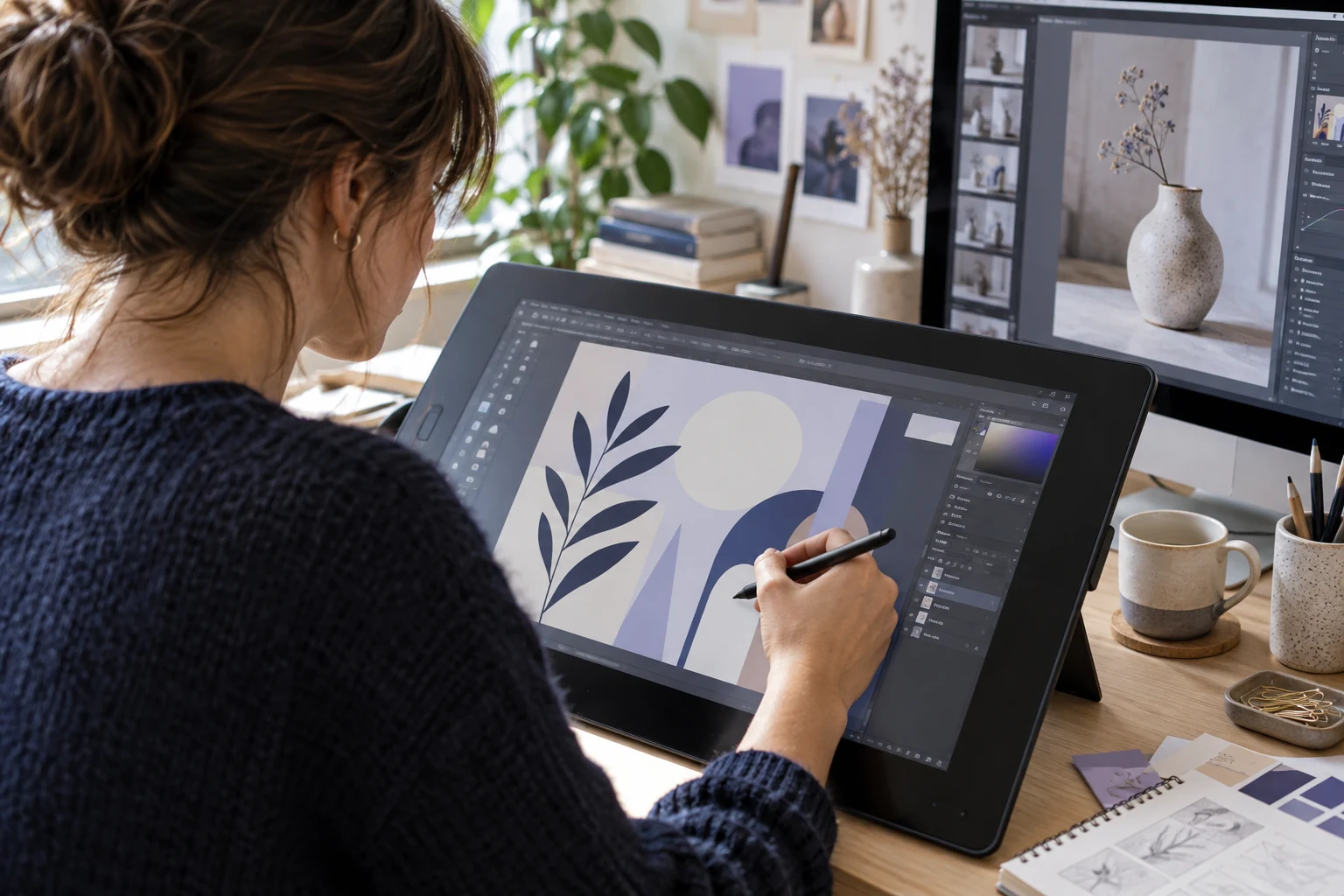 Illustration : réalisation d’un dessin vectoriel au stylet