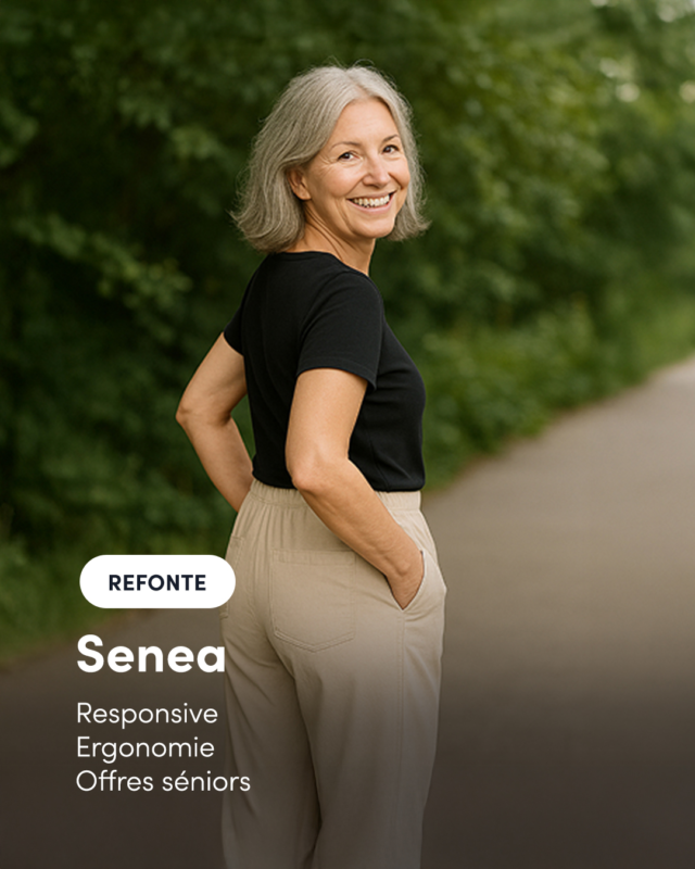 Un site plus simple, plus clair, plus vivant.

Pour SENEA, on a :

✅ Revu l’ergonomie pour les seniors
✅ Optimisé le responsive
✅ Mis un vrai coup de frais au design
✅ Et repensé les formules d’abonnement

🎯 Résultat : un site qui parle mieux à sa cible. 

#senea #accessibilité #refontesite #seniorfriendly #webdesign #ergonomie #bwa #siteinternet
